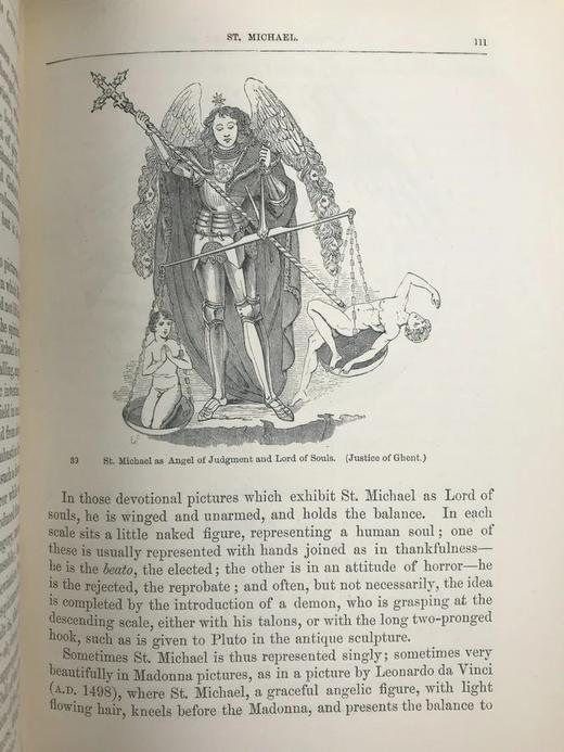 1879年 詹姆森夫人《神圣与传奇艺术》（卷1） 百余幅版画插图 皮脊精装大32开 商品图11