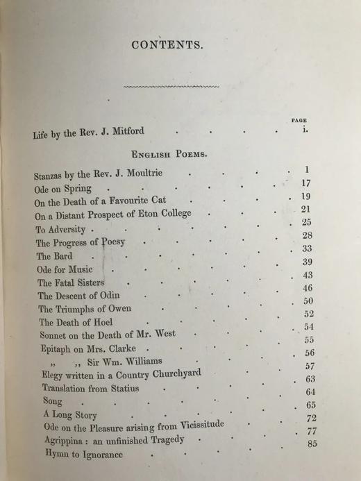 1847年 托马斯·格雷诗集 14幅木版画插图 漆布精装18开 精美烫金压花 商品图7