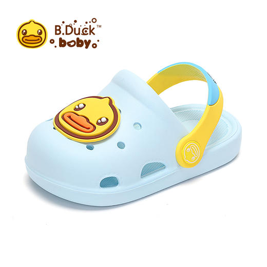 B.Duck小黄鸭童鞋夏季儿童凉拖鞋洞洞鞋18-32 BY1175352 商品图3