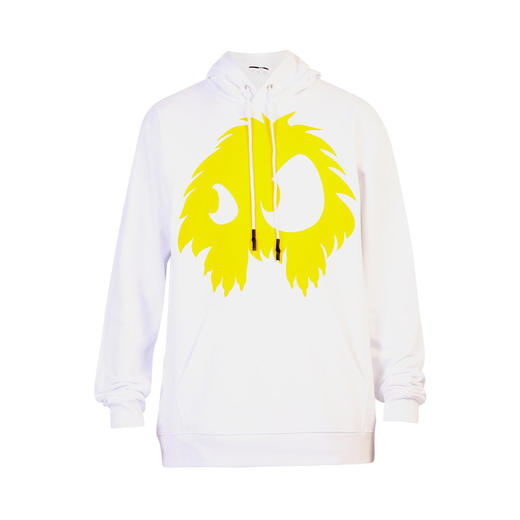 MCQ 麦昆 男士棉质小怪兽印花带帽长袖卫衣 白色 545412 ROT48 9164 商品图0