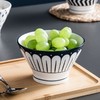 日式高脚碗5寸斗笠碗釉下彩陶瓷餐具可爱饭碗面碗防烫水果沙拉碗 商品缩略图3