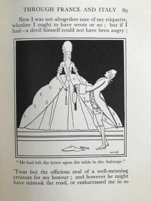 1926年 斯特恩《感伤的旅行》 诺拉·麦吉尼斯现代艺术插图 布脊精装大32开 商品图14
