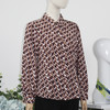 FOCALS福柯斯女装秋季新款休闲长袖字母印花上衣衬衫F2YCS686RK 商品缩略图1