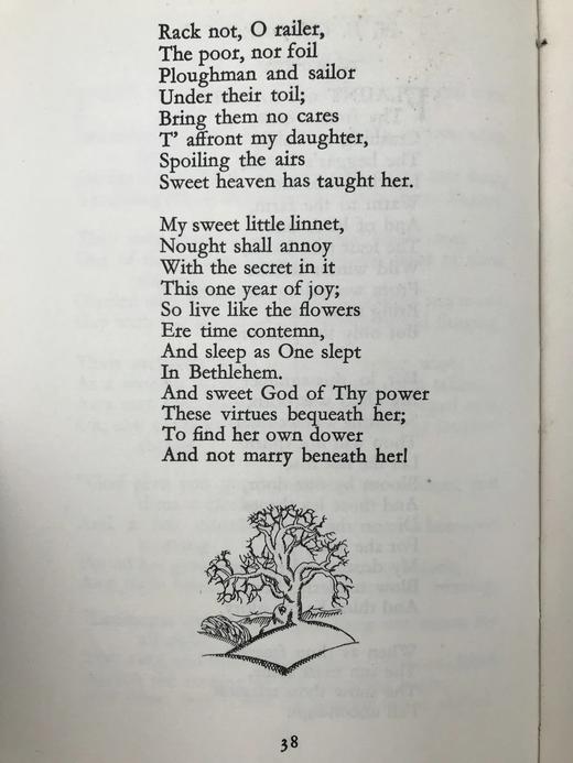 1929年 最佳诗歌选集 约翰·奥斯丁版画插图 漆布精装32开 商品图14