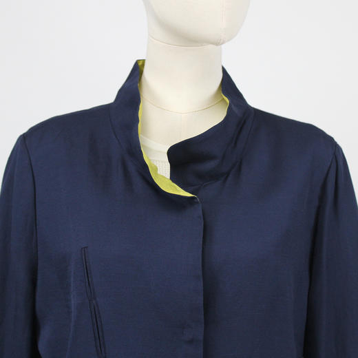 FOCALS福柯斯春秋新款宽松休闲撞色拼接短款外套风衣FYWAF063B7 商品图3