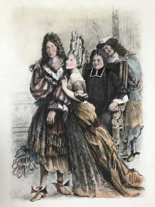 【法语】伏尔泰《阿玛贝德信札》 12幅彩色插图 手工纸散页装 配漆布面封壳与书匣 商品图14