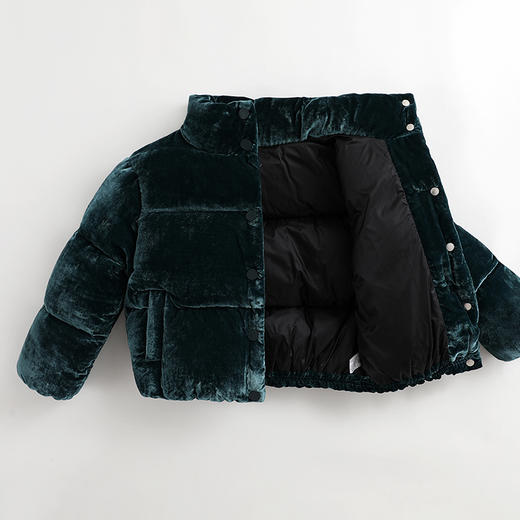 【科学】马克珍妮冬装儿童女童丝绒保暖羽绒服 宝宝羽绒外套92263 商品图2