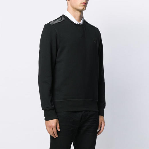 MCQ 麦昆 男士棉质骷髅贴饰圆领长袖运动卫衣 黑色 580602 QNX43 1000 商品图1