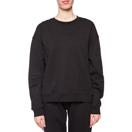 MCQ 麦昆 女士棉质燕子刺绣标志圆领长袖卫衣 黑色 472273 RMT73 1000 商品图1