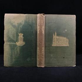 1847年 托马斯·格雷诗集 14幅木版画插图 漆布精装18开 精美烫金压花