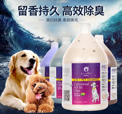 雪貂3.78L大瓶 九种不同功效任选 犬猫通用沐浴露香波浴液 商品图0