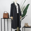FOCALS福柯斯春秋新款收腰过膝中长款轻薄外套风衣FYJAF038B7 商品缩略图1