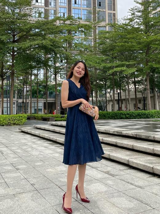 【伯妮斯茵】2S5183--黛蓝色连衣裙 商品图0