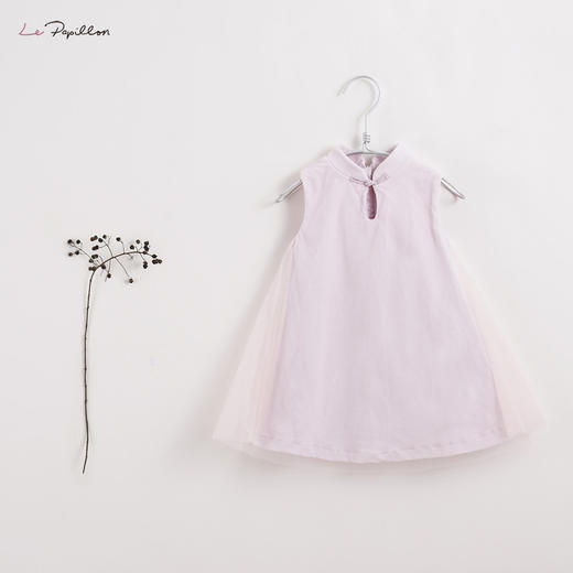 【马克珍妮 中国风】新款秋装 女童儿童网纱背心裙213205 商品图1