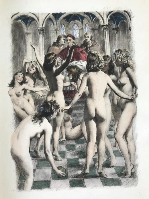 【法语】伏尔泰《阿玛贝德信札》 12幅彩色插图 手工纸散页装 配漆布面封壳与书匣 商品图9