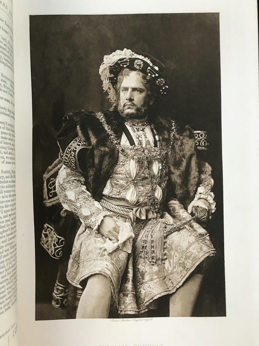 约19世纪晚期 莎士比亚戏剧集（全4卷，合2册） 约30幅插图 真皮精装16开 商品图13