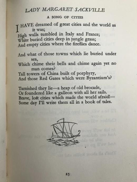 1929年 最佳诗歌选集 约翰·奥斯丁版画插图 漆布精装32开 商品图11