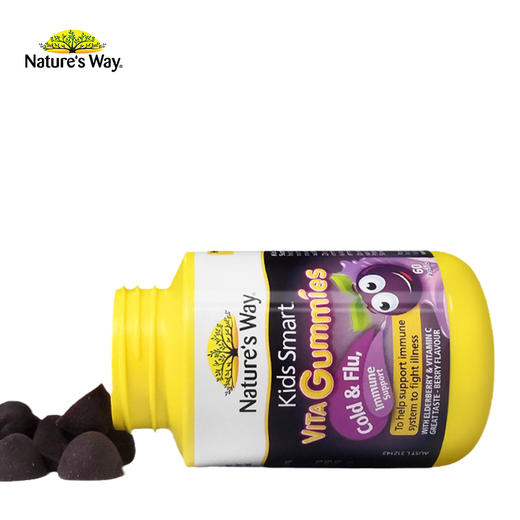 佳思敏 黑接骨木儿童抗感冒软糖60粒 商品图3