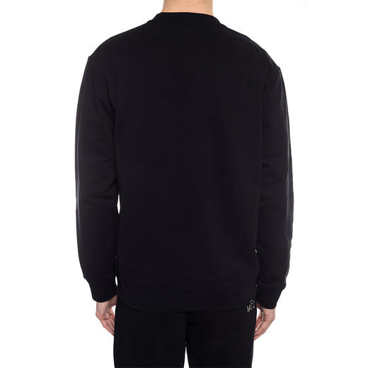 MCQ 麦昆 男士棉质徽标印花长袖卫衣 黑色 545415 ROT08 1000 商品图2