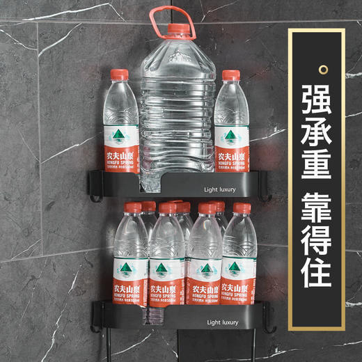 浴室置物架卫生间免打孔厕所洗澡间洗手间墙上壁挂收纳架 商品图4