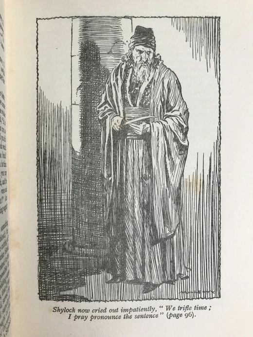 约20世纪初 兰姆姐弟《莎士比亚故事集》 17幅插图 漆布精装32开 商品图8