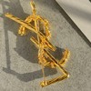 价值5000+ ys家金属logo胸针 百搭实用 永不过时 自带古着风 随意西装 自带高级感 气场十足 提升档次！可做发饰/胸针/项链/当扣子/颈饰 预售 商品缩略图2