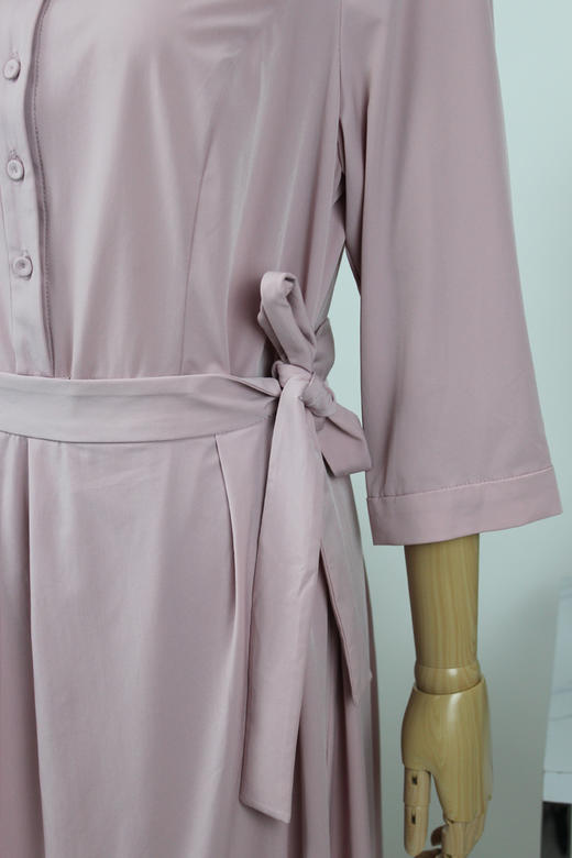 FOCALS福柯斯春秋季设计感七分袖修身气质连衣裙FYBAX023Z2 商品图3