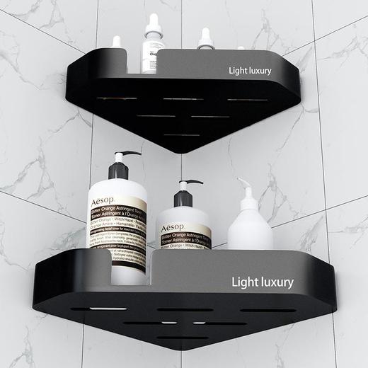 浴室置物架卫生间免打孔厕所洗澡间洗手间墙上壁挂收纳架 商品图1