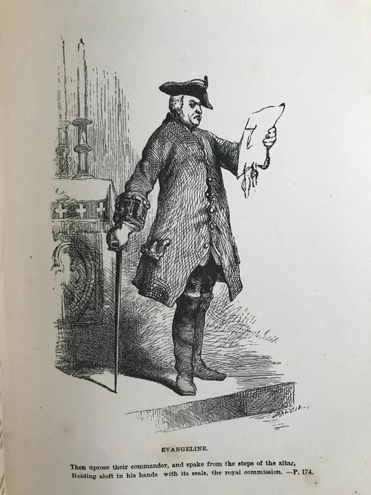 约19世纪后期 朗费罗诗集 约翰·吉尔伯特8幅版画插图 全真皮精装 四层竹节背 环衬烫金压花 书口三面鎏金 商品图6