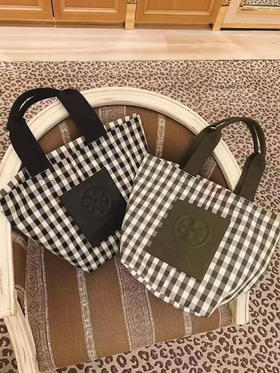 减龄小清新！🌱TB专柜款PIPER GINGHAM 小号购物袋￥1299直邮