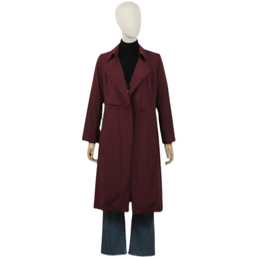 FOCALS福柯斯春秋新款过膝收腰休闲中长款外套风衣FYBCF568R3 商品图4