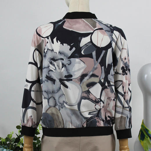 FOCALS福柯斯女装秋季新款桑蚕丝防晒夹克棒球服外套FRG2J020AV 商品图2