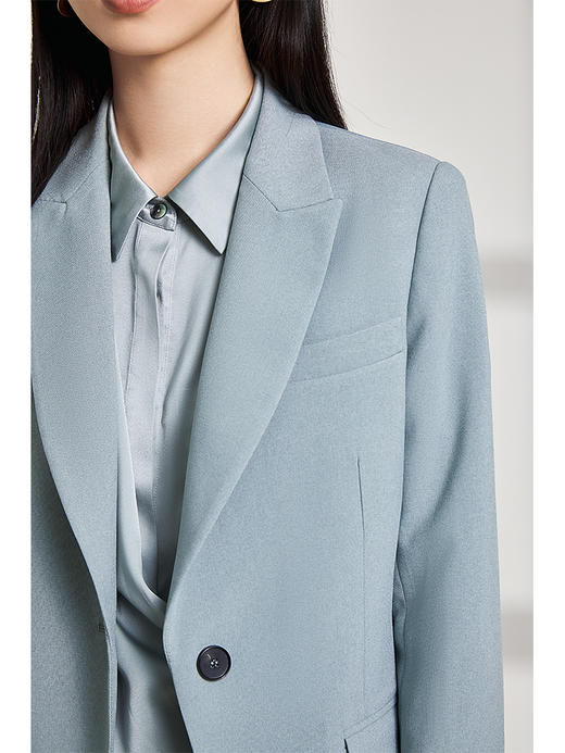 西嘉西嘉 日本JIN口面料 通勤修身一粒扣西装外套女 商品图4