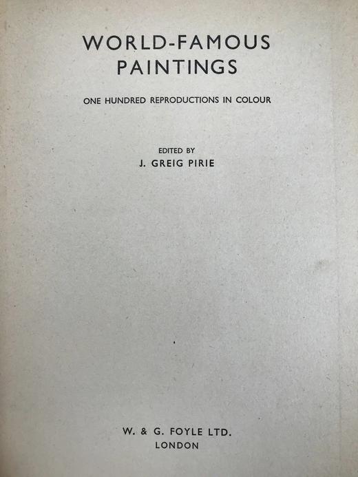 世界名画图集 100幅彩色插图 布面精装16开 商品图3