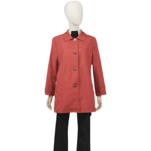 FOCALS福柯斯春秋新款宽松休闲单排扣中长款风衣外套F2YCF629JR 商品图4