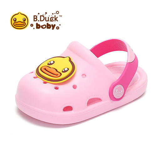 B.Duck小黄鸭童鞋夏季儿童凉拖鞋洞洞鞋18-32 BY1175352 商品图1