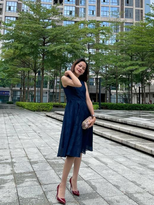 【伯妮斯茵】2S5183--黛蓝色连衣裙 商品图6