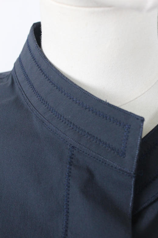 FOCALS福柯斯春秋新款宽松休闲立领中长款风衣FYBAF058B7 商品图3