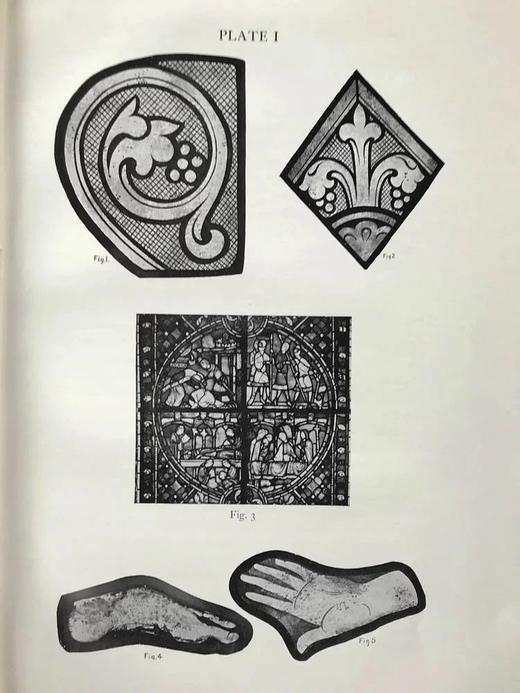 1912年 英国彩绘玻璃历史 36页插图 精装8开 商品图5