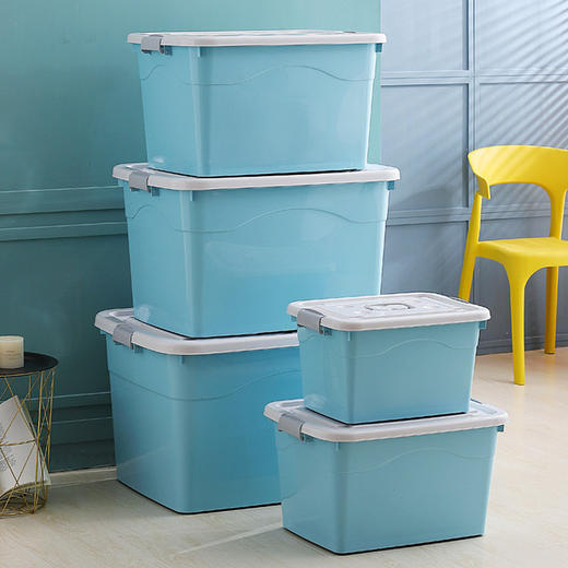 【日用百货】 塑料透明儿童玩具收纳盒收纳衣服整理箱大号储物箱 商品图3