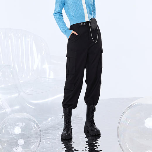 NEELLY新款春秋工装口袋休闲裤 商品图2