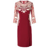 上海旗袍厂ZY-Q4026春秋新款女镂空七分袖刺绣修身女装时尚潮淑女连衣裙 商品缩略图7