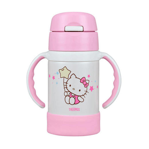 【官方防伪】THERMOS膳魔师儿童卡通双耳学饮杯带把手吸管保温杯 国行280ml系列 日版250ml系列 商品图2
