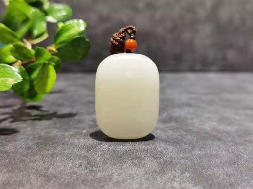 【御珠宫坊】羊脂白玉无事牌 商品图0