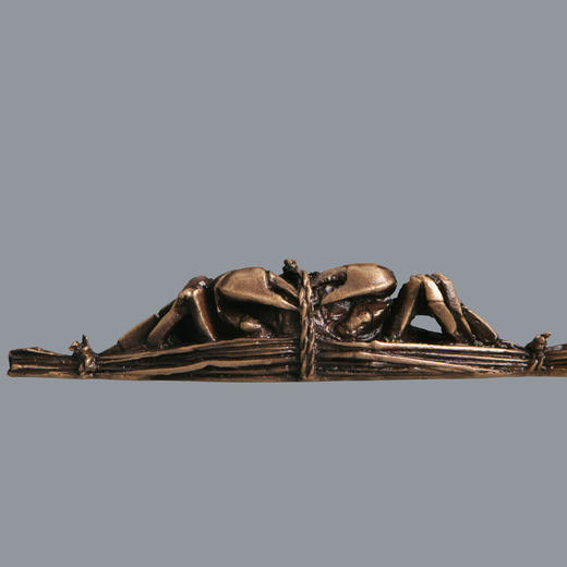 书画系列作品《螃蟹纸镇》办公室文化陈列摆件 商品图0