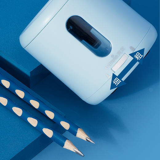 【哆啦A梦电动削笔器】 新升级安全小学生卷笔刀 半自动快速削笔学习工具 商品图2