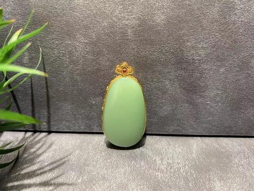 【御珠宫坊】金镶碧玉吊坠 商品图5