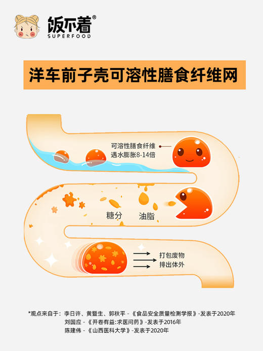 饭不着洋车前子壳粉混合口味三盒装圆苞膳食纤维饮生酮饱腹代餐 商品图4