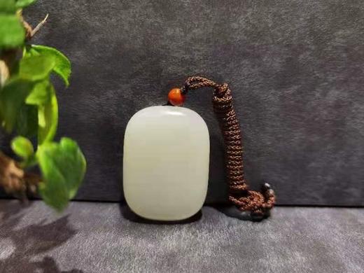 【御珠宫坊】羊脂白玉无事牌 商品图2