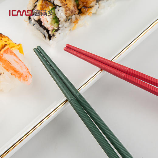 【日式合金筷子】简约而不简单 家用高颜值 耐高温防霉防滑分餐一人一筷呵护全家饮食健康 商品图3